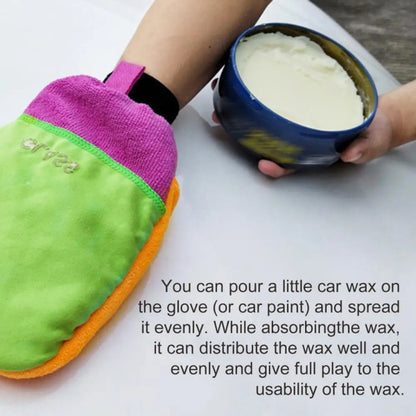 3 in 1 Multifunctional Car Waxing Thickened Cleaning Gloves, 15x24cm
