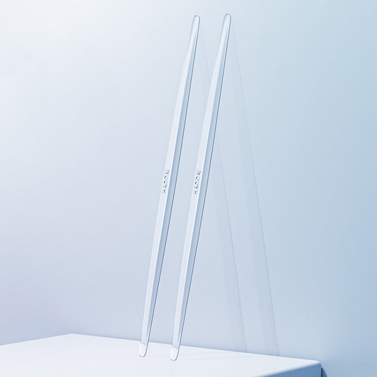 HAOCAI 40cm Car Door Anti-collision Strip Door Edge Bumper Protector, 2pcs Transparent, 2pcs Black, 4pcs Transparent, 4pcs Black, 8pcs Transparent, 8pcs Black