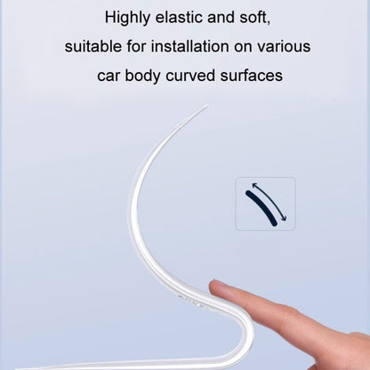 HAOCAI 40cm Car Door Anti-collision Strip Door Edge Bumper Protector, 2pcs Transparent, 2pcs Black, 4pcs Transparent, 4pcs Black, 8pcs Transparent, 8pcs Black