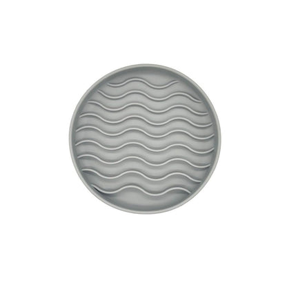 20cm  Round Pet Licking Mat With Large Suction Cup Dog Slow Food Plate, Gray, Pink, Mint