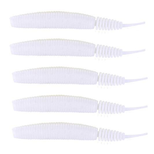 5pcs /Pack HENGJIA SO109 Spaghetti Worm Soft Bait Spiral Fishing Dummy Lures, 10cm 7g