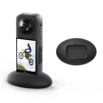 For Insta360 X4 aMagisn Silicone Base Vehicle Mounted Fixed Non-slip Holder, With Double Dided Glue, Without Double Sided Glue