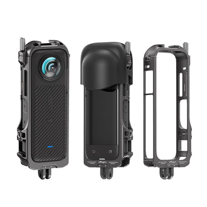 For Insta360 X4 AMagisn Metal Protective Housing Frame 2 Claws Rabbit Cage, 2 Claws Version