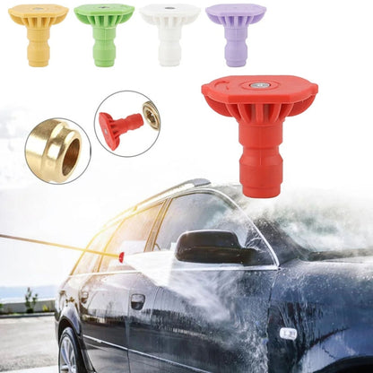 High-pressure Car Washer Nozzle Fan-shaped 1/4 Quick Plug Connector Water Rifle Parts, 0 Degree (1.1 Nozzle), 15 Degree (1.1 Nozzle), 25 Degree (1.1 Nozzle), 40 Degree (1.1 Nozzle), 0 Degree (1.2 Nozzle), 15 Degree (1.2 Nozzle), 25 Degree (1.2 Nozzle)