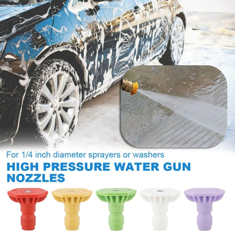 High-pressure Car Washer Nozzle Fan-shaped 1/4 Quick Plug Connector Water Rifle Parts, 0 Degree (1.1 Nozzle), 15 Degree (1.1 Nozzle), 25 Degree (1.1 Nozzle), 40 Degree (1.1 Nozzle), 0 Degree (1.2 Nozzle), 15 Degree (1.2 Nozzle), 25 Degree (1.2 Nozzle)