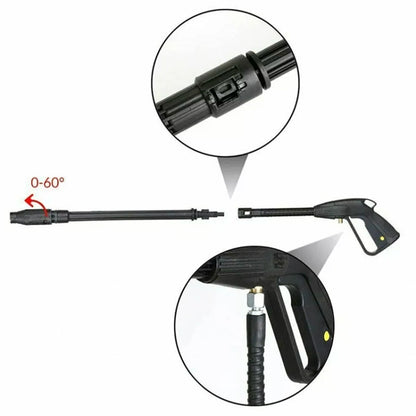 For Karcher K-Series / LAVOR Long Rod Universal Swivel Nozzle High Pressure Car Wash Sprayer Parts, No. 4 Long Rod Nozzle, No. 2 Long Rod Nozzle