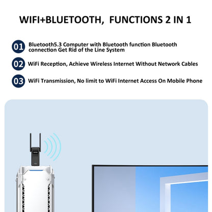 COMFAST CF-943F 900Mbps Wifi6 Bluetooth Network Card 2.4G/5G USB Adapter, CF-943F