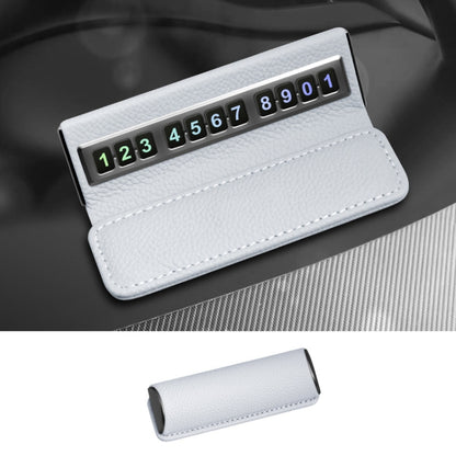 Car Front Windshield Temporary Parking Number Plate Interior Decoration