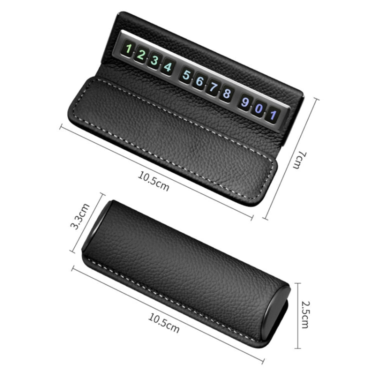 Car Front Windshield Temporary Parking Number Plate Interior Decoration