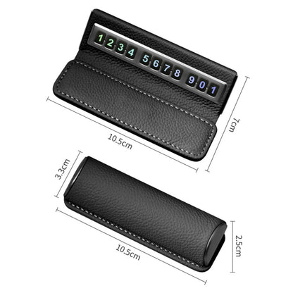 Car Front Windshield Temporary Parking Number Plate Interior Decoration