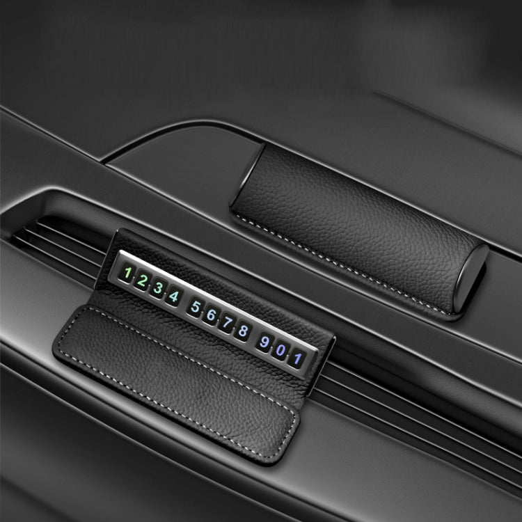 Car Front Windshield Temporary Parking Number Plate Interior Decoration