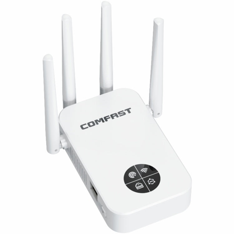 COMFAST 762AC 1200Mbps WiFi Signal Booster Dual Band WiFi Repeater with OLED Display Screen, CF-WR762AC