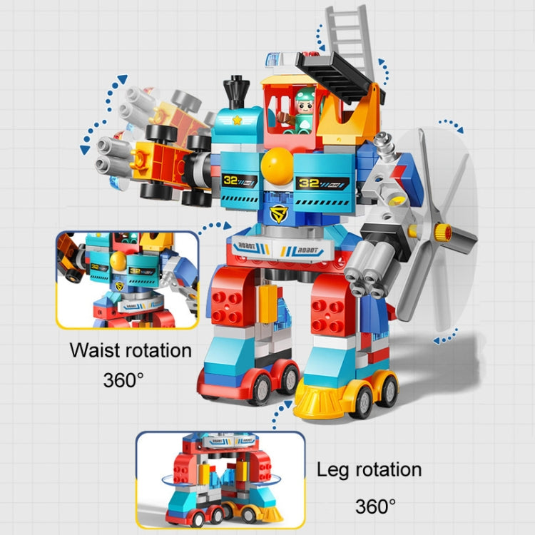 Variable Robot Car Building Block Toys Children Educational Assembling Toys, 172pcs /Box