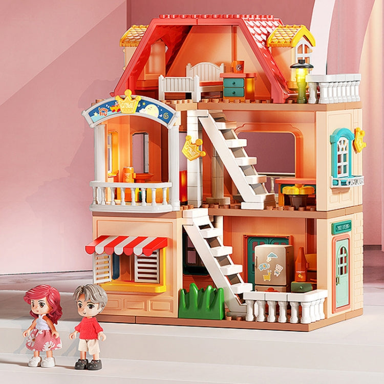 Children Household Large Pellet Building Blocks Villa Castle Assembly Toys, 246pcs /Box, 382pcs /Box, 186pcs /Box, 690pcs /Box