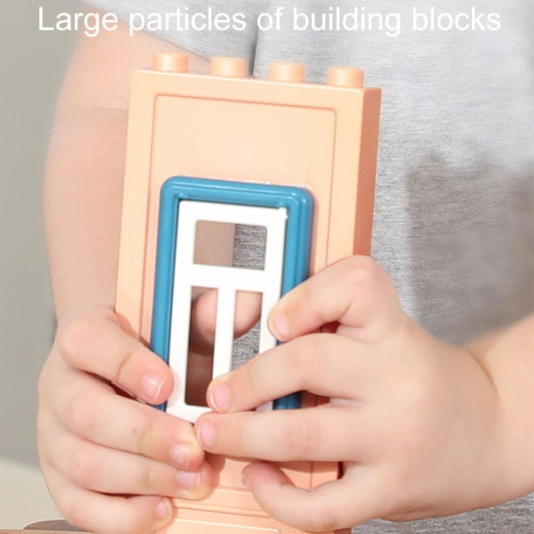 Children Household Large Pellet Building Blocks Villa Castle Assembly Toys, 246pcs /Box, 382pcs /Box, 186pcs /Box, 690pcs /Box