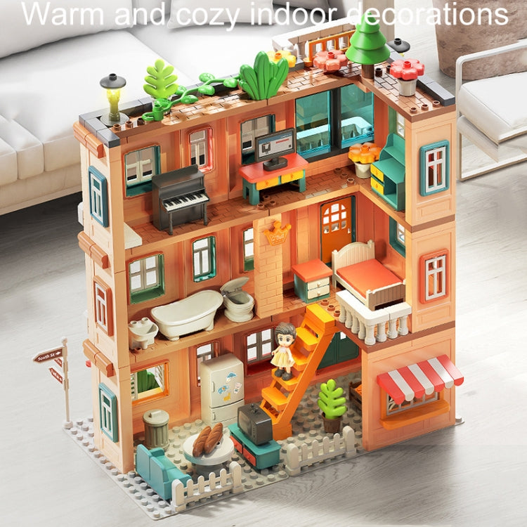 Children Household Large Pellet Building Blocks Villa Castle Assembly Toys, 246pcs /Box, 382pcs /Box, 186pcs /Box, 690pcs /Box