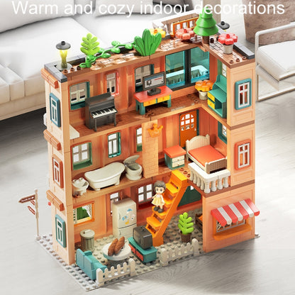 Children Household Large Pellet Building Blocks Villa Castle Assembly Toys, 246pcs /Box, 382pcs /Box, 186pcs /Box, 690pcs /Box