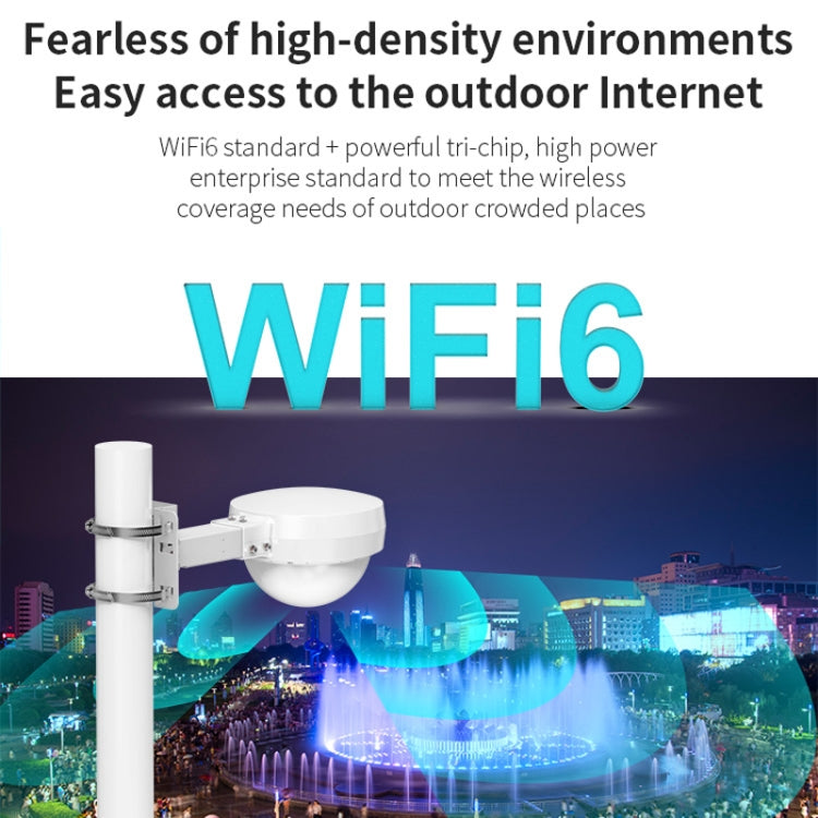 COMFAST WA933 Wi-Fi6  3000Mbps Outdoor Access Point Dual Band Waterproof Wireless Router Support VLAN, WA933 EU, WA933 US, WA933 UK