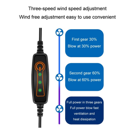 Car USB Summer Cool Ventilated Breathable Seat Cushion, Black 8 Sets Fan, Red 8 Sets Fan, Blue 8 Sets Fan