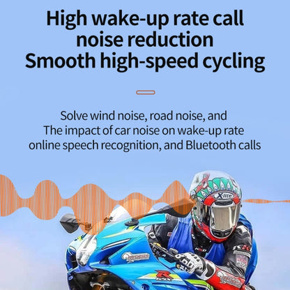 Motorcycle Noise Reduction Waterproof Helmet Cycling Bluetooth Headphones, V11S