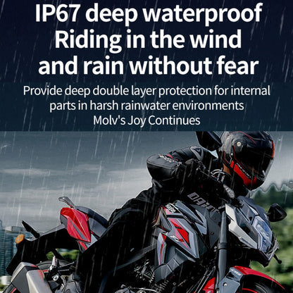 Motorcycle Noise Reduction Waterproof Helmet Cycling Bluetooth Headphones, V11S