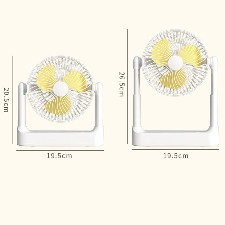 Portable Retractable USB Home Desktop Fan Large Wind Power Outdoor Ceiling Fan, Plug-in Model, Charging Model