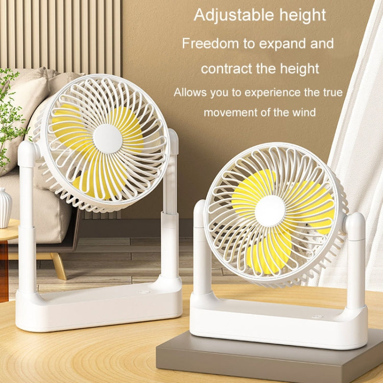Portable Retractable USB Home Desktop Fan Large Wind Power Outdoor Ceiling Fan, Plug-in Model, Charging Model