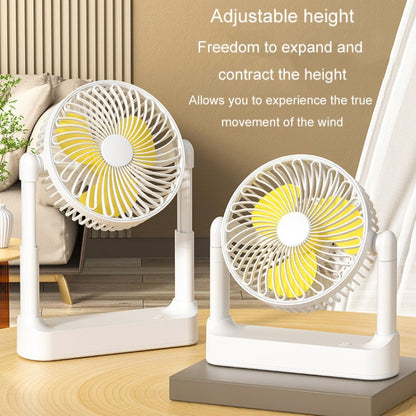 Portable Retractable USB Home Desktop Fan Large Wind Power Outdoor Ceiling Fan, Plug-in Model, Charging Model