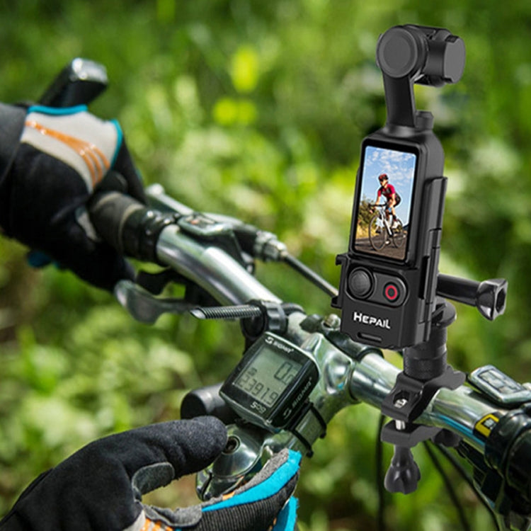 For DJI Osmo Pocket 3 HEPAIL Extended Adapter Protective Bezel Extension Handle Cold Shoe Adapter Bracket