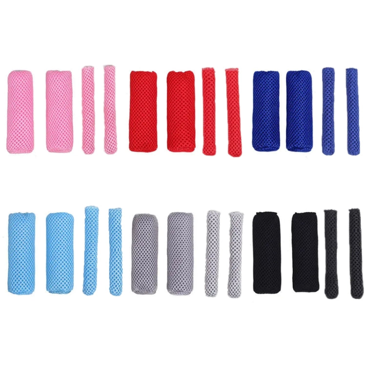 Summer Ice Silk Sweat-absorbent Breathable Electric Vehicle Grips, Red, Black, Navy Blue, Light Blue, Pink, Light Grey