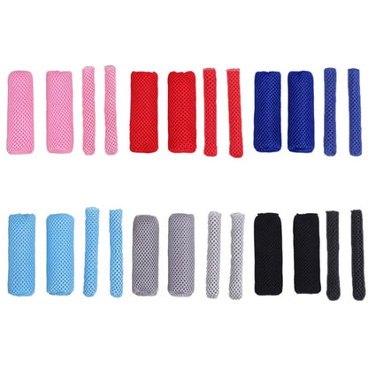 Summer Ice Silk Sweat-absorbent Breathable Electric Vehicle Grips, Red, Black, Navy Blue, Light Blue, Pink, Light Grey