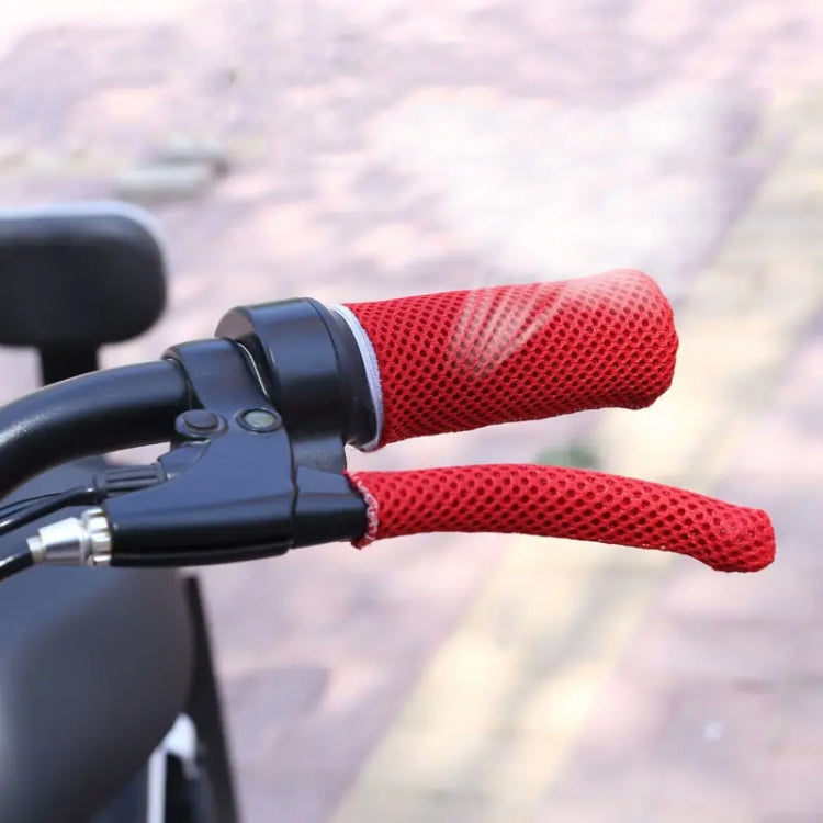 Summer Ice Silk Sweat-absorbent Breathable Electric Vehicle Grips, Red, Black, Navy Blue, Light Blue, Pink, Light Grey
