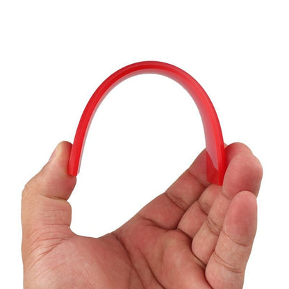 4pcs Car Cleaning Glass Water Film Soft Rubber Scraper, Short Red, Long Red, Short  Orange, Long Orange