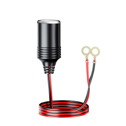 12/24V Car Battery To Cigarette Lighter Female Base Power Supply Cable, 1m, 4m