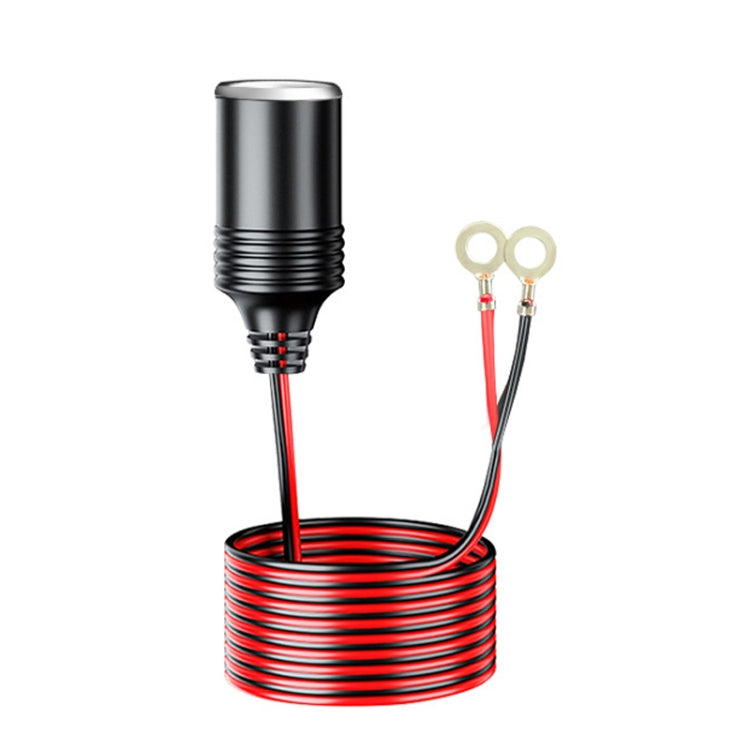12/24V Car Battery To Cigarette Lighter Female Base Power Supply Cable, 1m, 4m