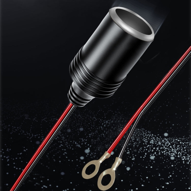 12/24V Car Battery To Cigarette Lighter Female Base Power Supply Cable, 1m, 4m