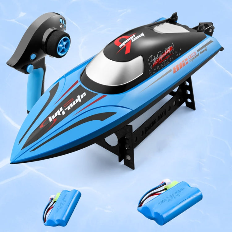 812 High-Speed RC Boat Large Horsepower Speedboat Long Endurance Waterproof Boys Water Toy, Single Battery, Dual Batteries
