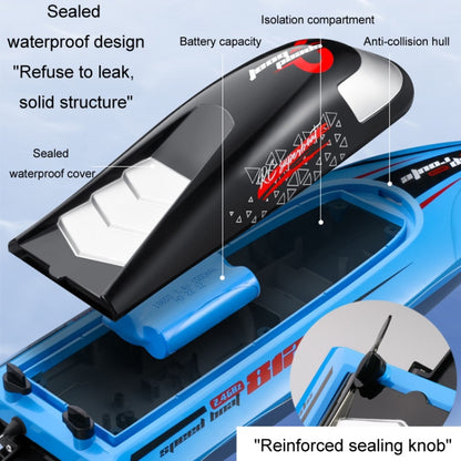 812 High-Speed RC Boat Large Horsepower Speedboat Long Endurance Waterproof Boys Water Toy, Single Battery, Dual Batteries