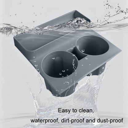 For Tesla Model3/Y Central Water Cup Limiter Silicone Coaster, Black, Gray, Pink