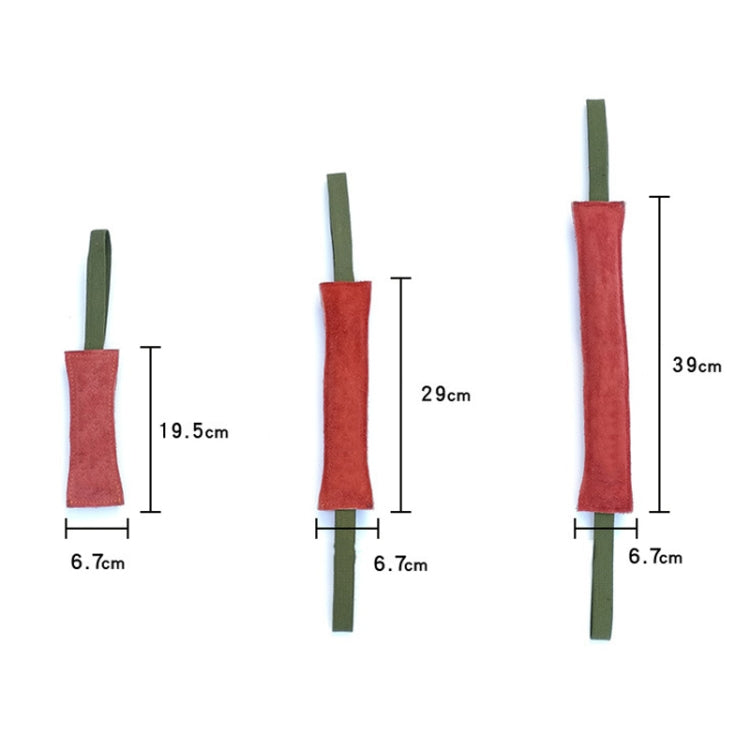 Cowhide Training Dog Bite Stick Pet Toning Toys, 6.7 x 20cm, 6.7 x 30cm, 6.7 x 40cm