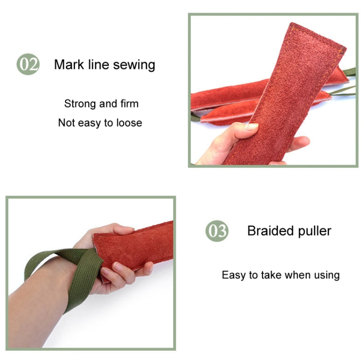 Cowhide Training Dog Bite Stick Pet Toning Toys, 6.7 x 20cm, 6.7 x 30cm, 6.7 x 40cm