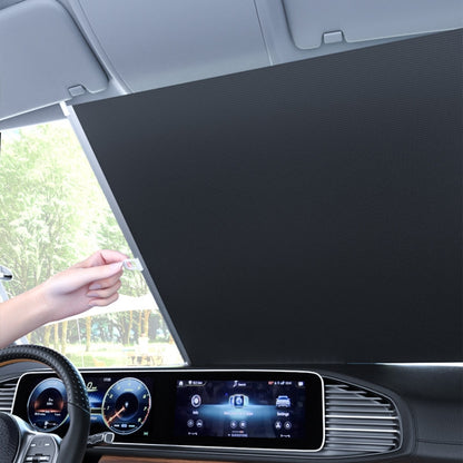 Car Summer No-punch Retractable Titanium Silver Sunshade Curtain, 40x60cm, 40x125cm, 45x125cm, 50x125cm