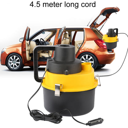 Vehicle Vacuum Cleaner For Wet And Dry Use Large Round Tub Car Cleaning Tool, 12V Car Model