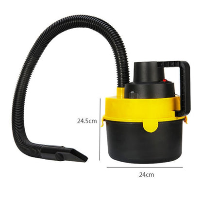 Vehicle Vacuum Cleaner For Wet And Dry Use Large Round Tub Car Cleaning Tool, 12V Car Model