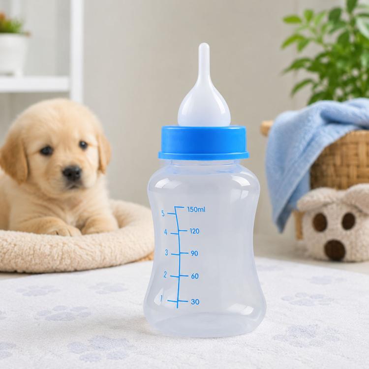 Pet Milk Feeding Bottle Portable Multi-Nipple Water Mug, Large Blue, Large Yellow, Large Green, Small Blue, Small Yellow, Small Green