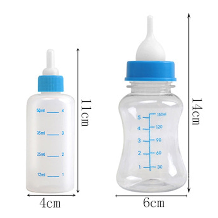 Pet Milk Feeding Bottle Portable Multi-Nipple Water Mug, Large Blue, Large Yellow, Large Green, Small Blue, Small Yellow, Small Green