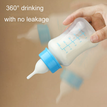 Pet Milk Feeding Bottle Portable Multi-Nipple Water Mug, Large Blue, Large Yellow, Large Green, Small Blue, Small Yellow, Small Green