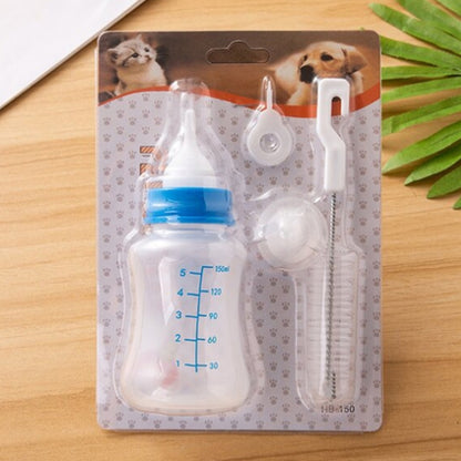 Pet Milk Feeding Bottle Portable Multi-Nipple Water Mug, Large Blue, Large Yellow, Large Green, Small Blue, Small Yellow, Small Green