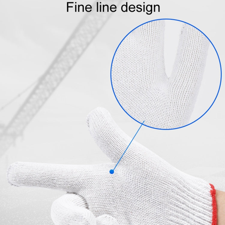 12pairs Labor Protection Wear-Resistant Cotton Gloves Thickened Construction Site Work Gloves, 400G, 500G, 600G, 750G