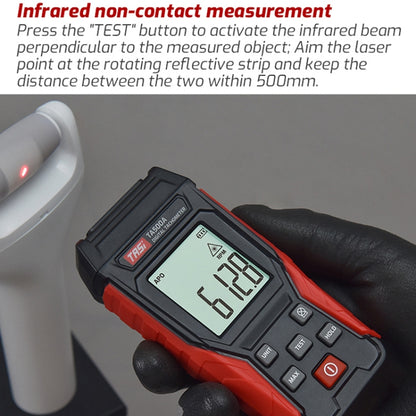 Laser Tachometer Digital Display Measuring Speed Meter, TA500A Optical Measurement